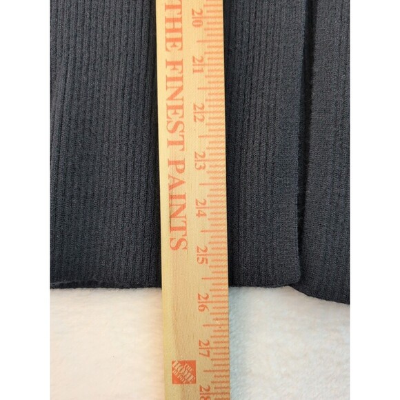 Abercrombie & Fitch Skirt Women's Medium Black Ribbed Maxi 22" Slits - Picture 4 of 12